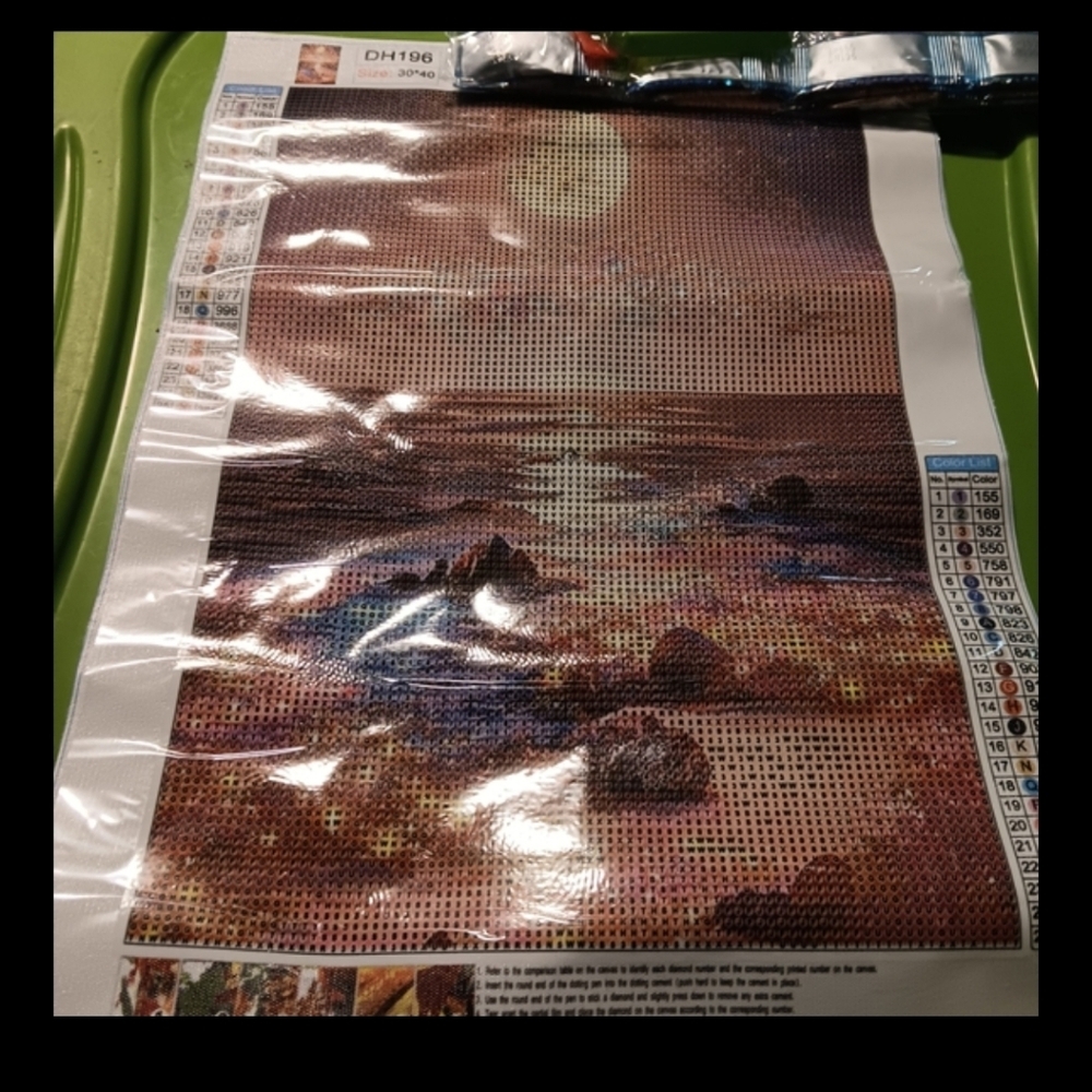 Sunrise Over Ocean Diamond Art Painting Kit.